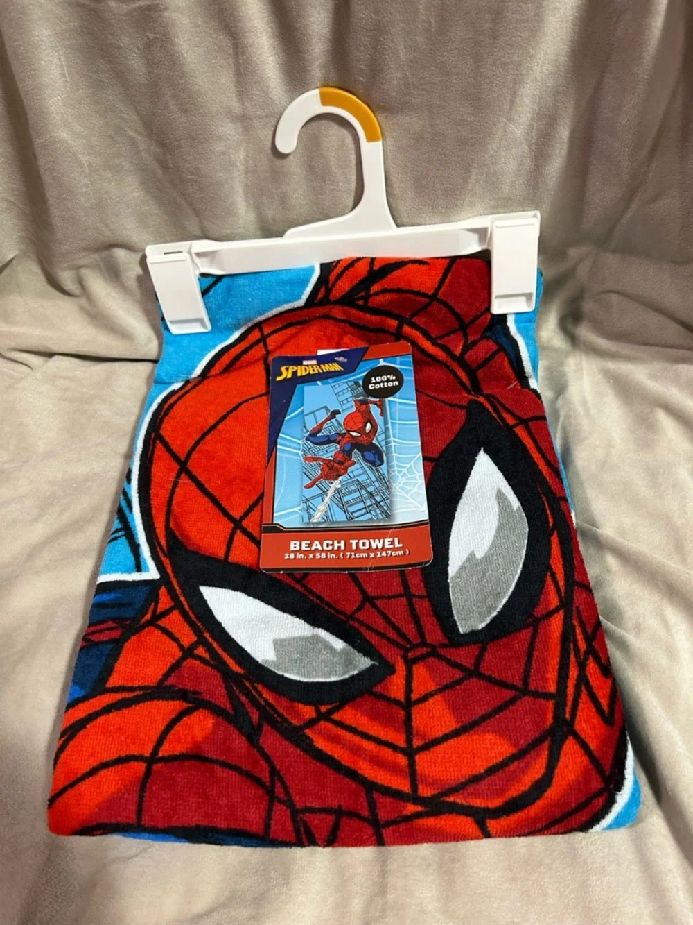Marvel Spider-Man Red Blue Beach Towel